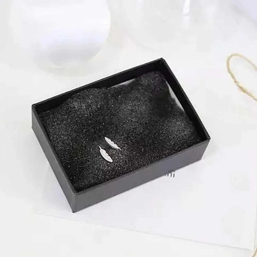 New S925‎ Feather Stud Earrings